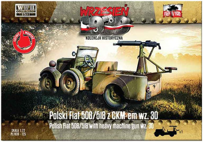 Available to Order – Fiat 508/518 w/Heavy Machine Gun wz.30 Polish 1:72 (FTF 125)