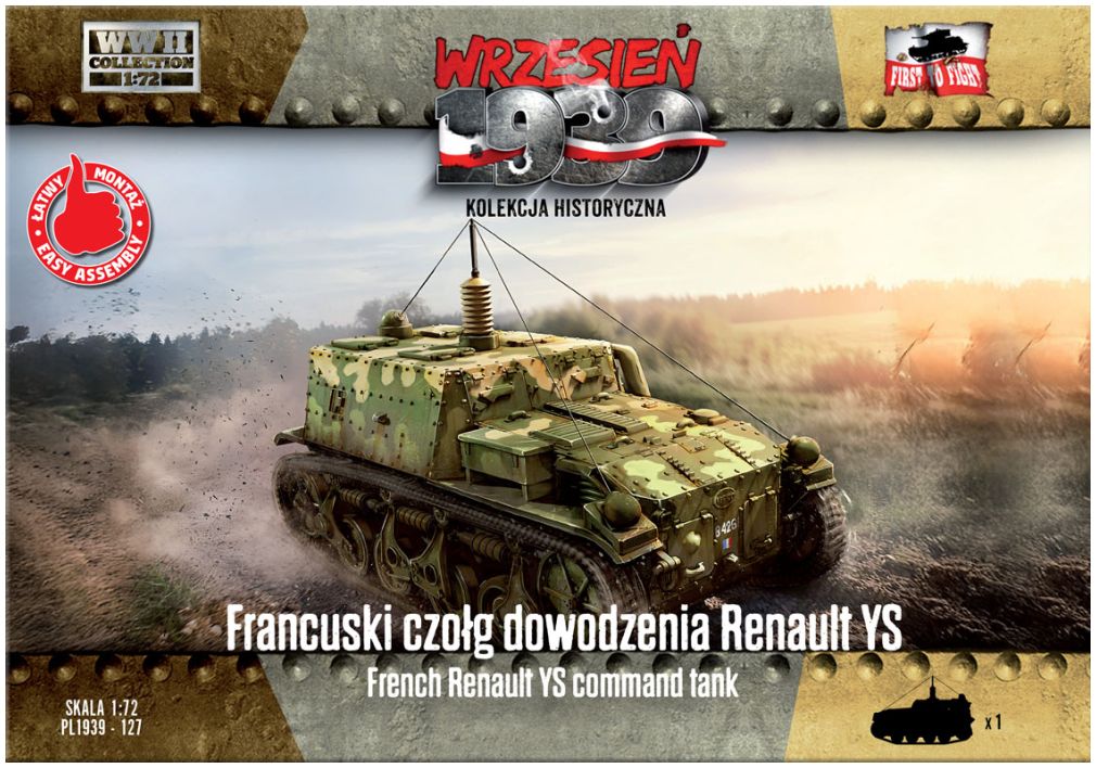 Available to Order – French Renault YS Command Tank 1:72 (FTF 127)