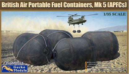 Available To Order – British 500 Gallon Collapsible Drop Drum Bladder Set APFC Air Portable Container 1:35 Gecko Models (GEC 35GM0021)