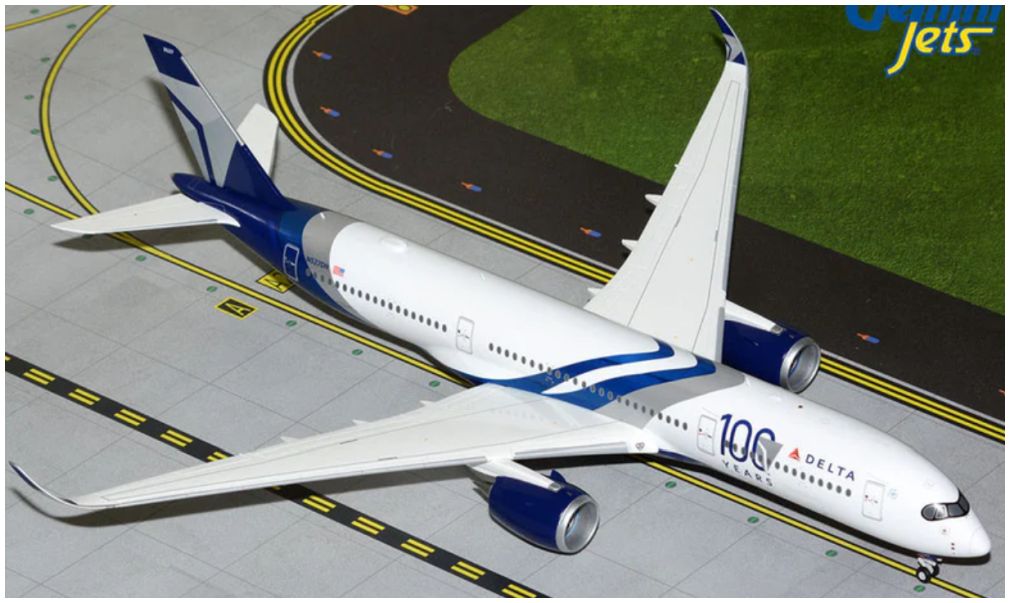 Airbus A350-900 Delta Airlines N527DN '100 Years' Livery 1:200 – diecast model