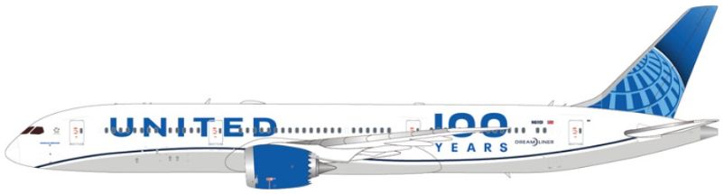 Boeing B787-9 United Airlines N61101 '100 Years' (Flaps Down) 1:200 – diecast model