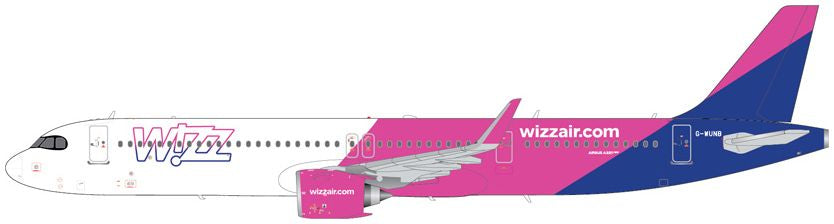 Airbus A321neo Wizz Air UK G-WUNB 1:200 – diecast model
