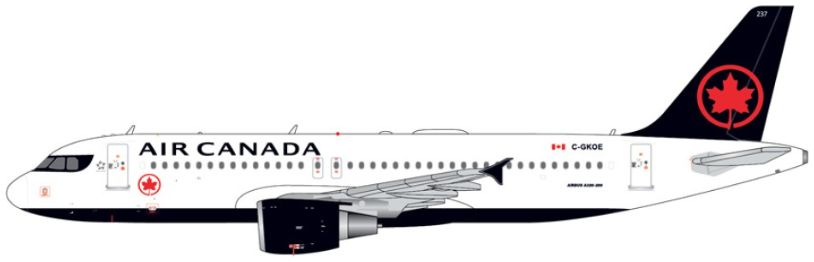 Airbus A320-200 Air Canada C-GKOE 1:400 – diecast model