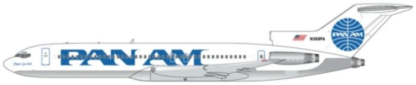 Boeing B727-200/Adv. Pan Am N368PA 'Clipper Goodwill' (Polished Belly) 1:400 – diecast model