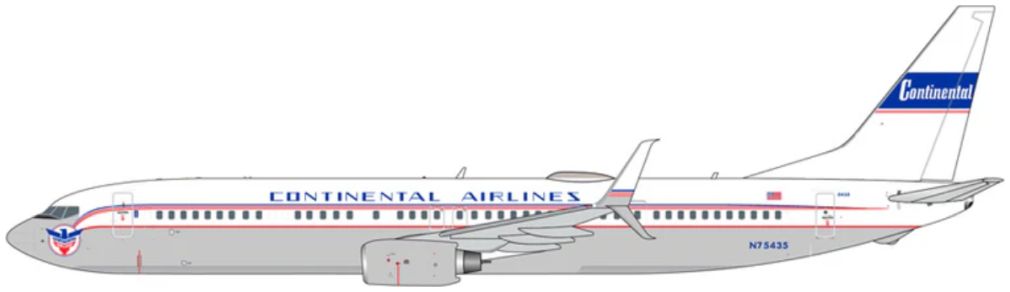 Boeing B737-900ER United Airlines N75435 'Continental' Retro Livery 1:400 – diecast model