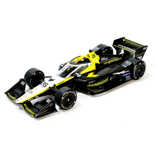 THIS ITEM IS AVAILABLE TO ORDER FROM OUR SUPPLIER - 1:18 GREENLIGHT GL11233 2024 NTT INDYCAR SERIES - NO.26 COLTON HERTA/ANDRETTI AUTOSPORT, GAINBRIDGE (ROAD COURSE CONFIGURATION)
