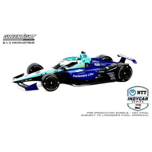 THIS ITEM IS AVAILABLE TO ORDER FROM OUR SUPPLIER - 1:18 GREENLIGHT GL11244 2024 NTT INDYCAR SERIES - NO.28 MARCUS ERICSSON/ANDRETTI AUTOSPORT - TBD