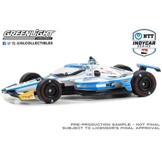 THIS ITEM IS AVAILABLE TO ORDER FROM OUR SUPPLIER - 1:64 GREENLIGHT GL11585 2023 NTT INDYCAR SERIES - NO.78 AGUSTIN CANAPINO/JUNCOS HOLLINGER RACING, ARGENTINE FOOTBALL ASSOCIATION, VISIT ARGENTINA
