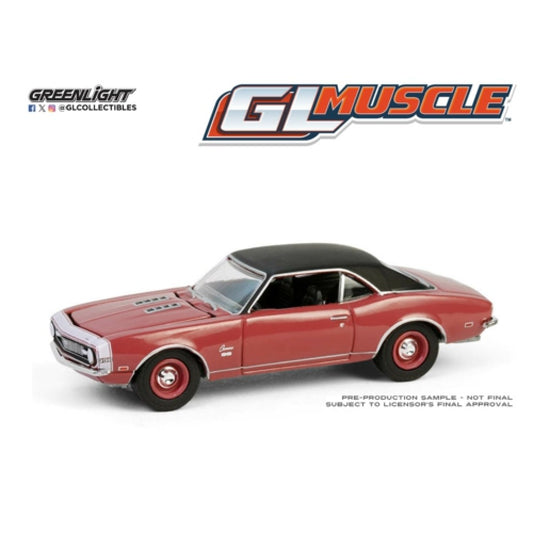 THIS ITEM IS AVAILABLE TO ORDER FROM OUR SUPPLIER - 1:64 GREENLIGHT GL13360-A GREENLIGHT MUSCLE SERIES 29- 1968 CHEVROLET CAMARO SS 396 - CORDOVA MAROON SOLID PACK