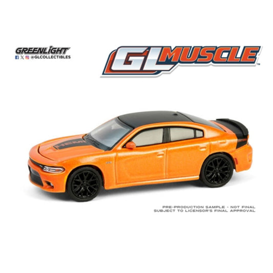 THIS ITEM IS AVAILABLE TO ORDER FROM OUR SUPPLIER - 1:64 GREENLIGHT GL13360-E GREENLIGHT MUSCLE SERIES 29 - 2018 DODGE CHARGER DAYTONA 392 - GO MANGO SOLID PACK