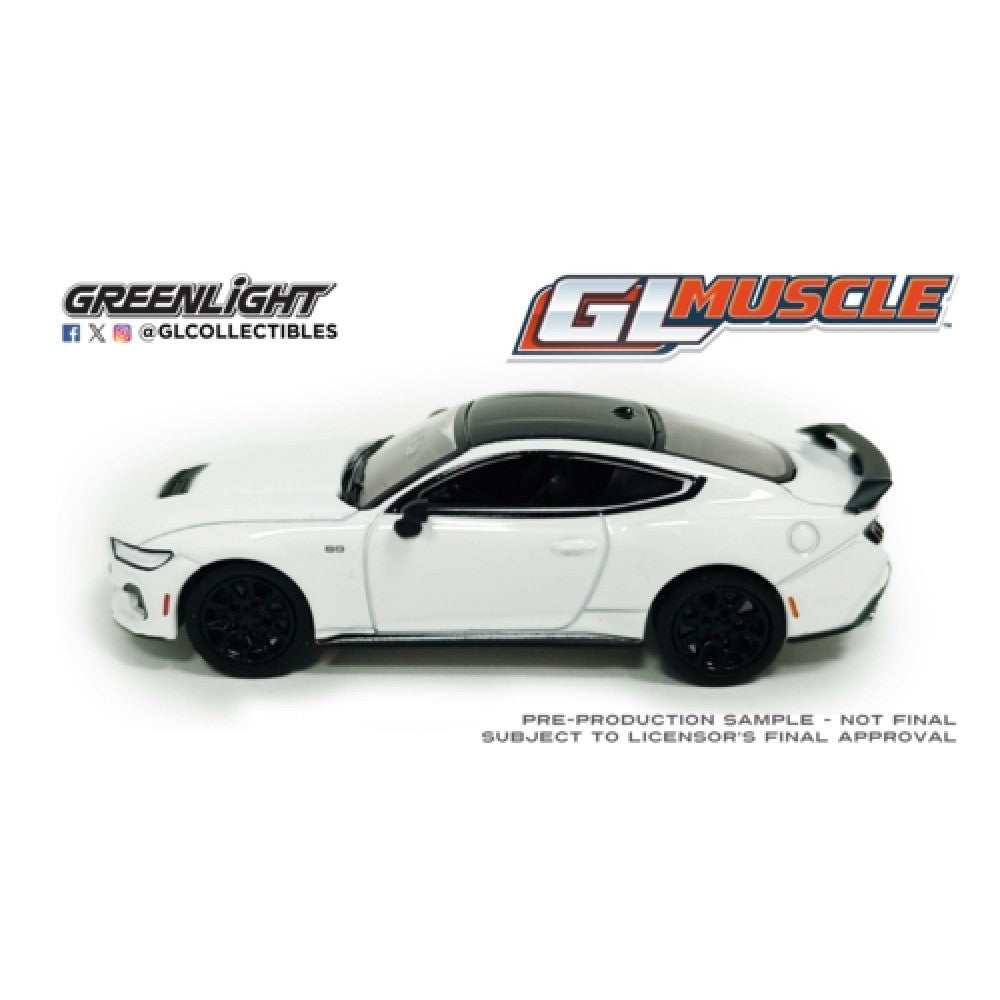 Available to Order – GL Muscle Series 30 - Ford Mustang 2024 - Oxford White 1:64 GreenLight Model (GL13370-F)
