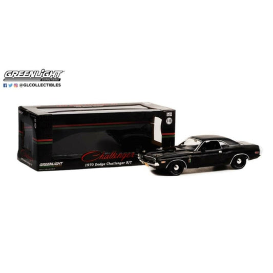 Available To Order – 1970 Dodge Challenger R/T 426 Hemi the Black Ghost 1:18 GreenLight Model (GL13614)