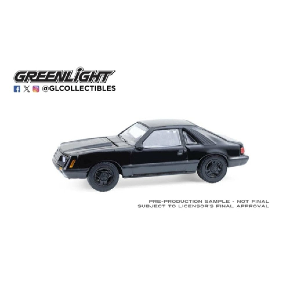 Available to Order – Black Bandit Series 30 - 1979 Ford Mustang Fastback 1:64 GreenLight Model (GL28170-F)