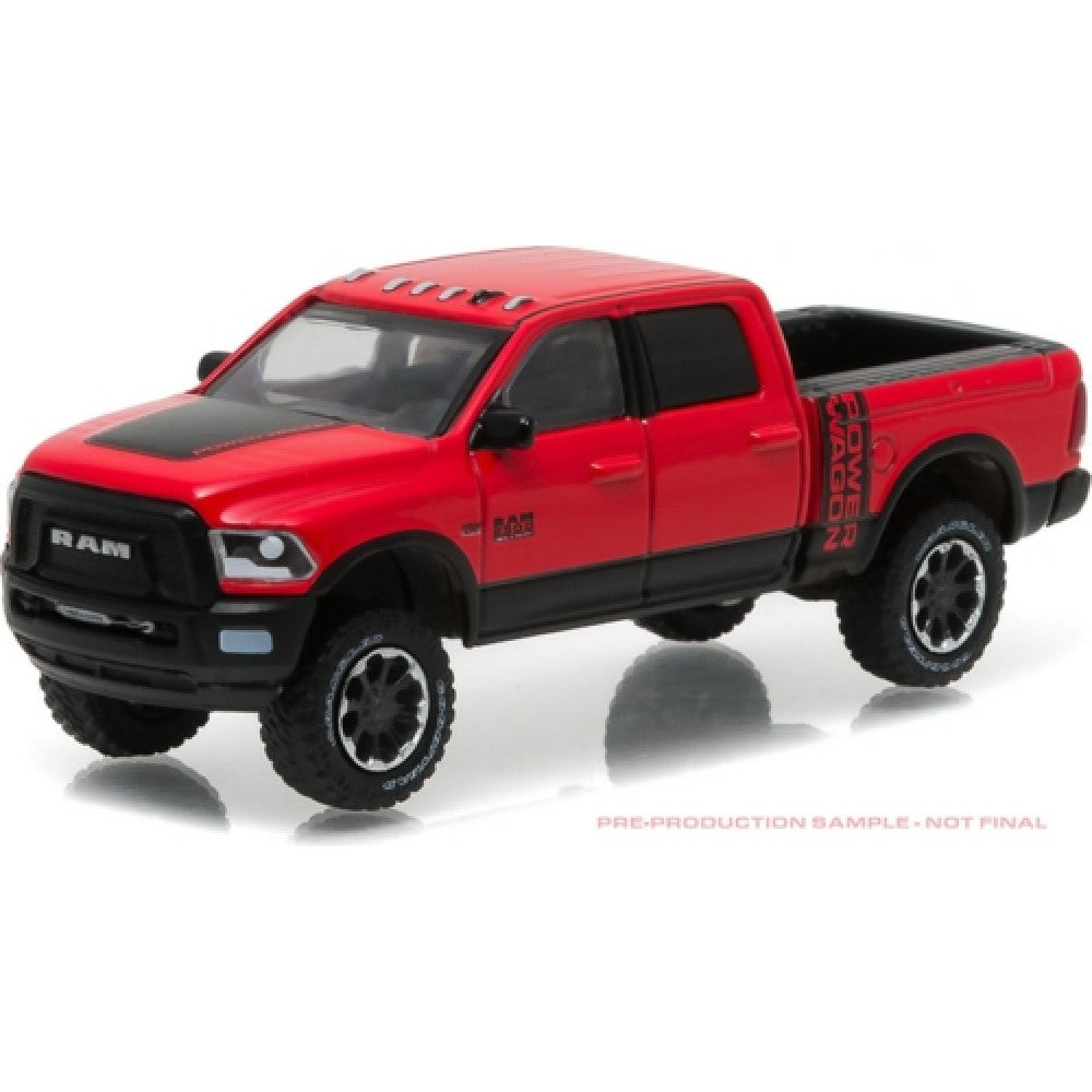 Available to Order – 2017 Ram 2500 Power Wagon - Flame Red with Black - Hobby Exclusive 1:64 GreenLight Model (GL29873)