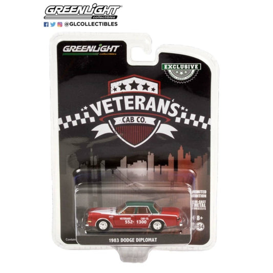 THIS ITEM IS AVAILABLE TO ORDER FROM OUR SUPPLIER - 1:64 GREENLIGHT GL30283 1983 DODGE DIPLOMAT VETERANS CAB CO. (HOBBY EXCLUSIVE)