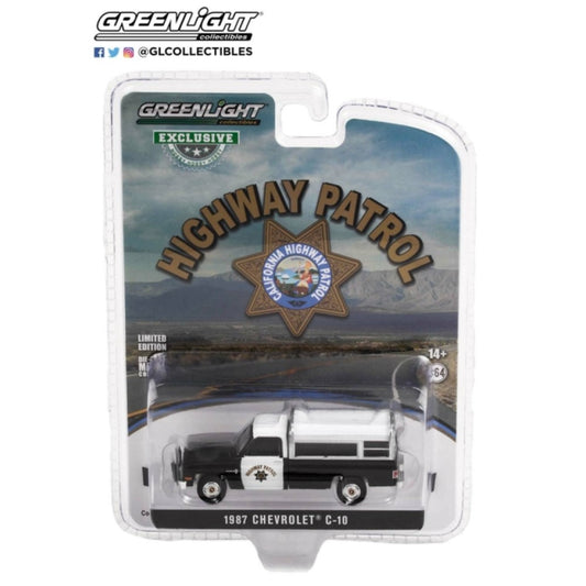 THIS ITEM IS AVAILABLE TO ORDER FROM OUR SUPPLIER - 1:64 GREENLIGHT GL30294 1987 CHEVROLET C-10 CALIFORNIA HIGHWAY PATROL (HOBBY EXCLUSIVE)