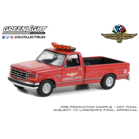THIS ITEM IS AVAILABLE TO ORDER FROM OUR SUPPLIER - 1:64 GREENLIGHT GL30400 1994 FORD F-250 78TH ANNUAL INDY 500 MILE RACE OFFICIAL TRUCK RED