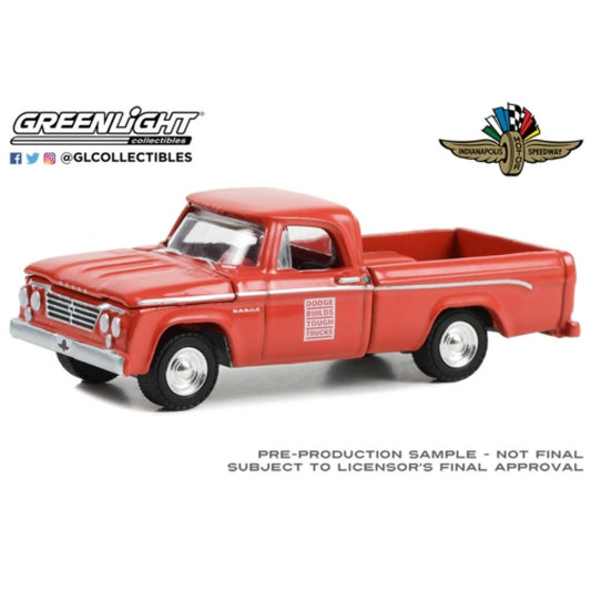 THIS ITEM IS AVAILABLE TO ORDER FROM OUR SUPPLIER - 1:64 GREENLIGHT GL30402 1963 DODGE D-100 47TH INDY 500 MILE SWEEPSTAKES INDY 500 OFFICIAL TRUCK (HOBBY EXCLUSIVE)