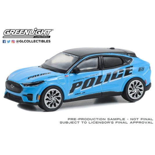 THIS ITEM IS AVAILABLE TO ORDER FROM OUR SUPPLIER - 1:64 GREENLIGHT GL30429 2022 FORD MUSTANG MACH-E POLICE GT PERFORMANCE EDITION - ALL ELECTRIC PILOT PROGRAM PILOT VEHICLE