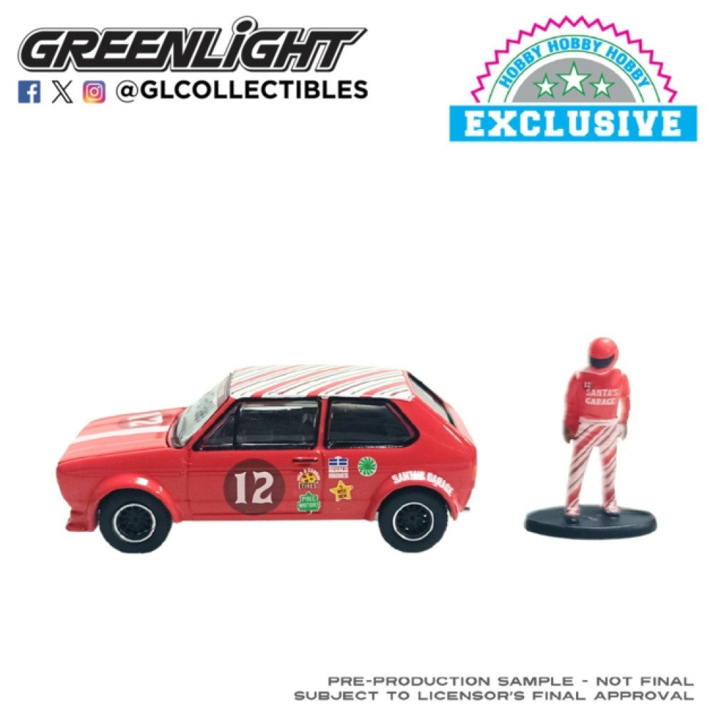 Available to Order – Christmas 2025 Series - Limited Edition - Mini Cooper 1967 - with Race Car Figure (hobby Exclusive) 1:64 GreenLight Model (GL30564-C)