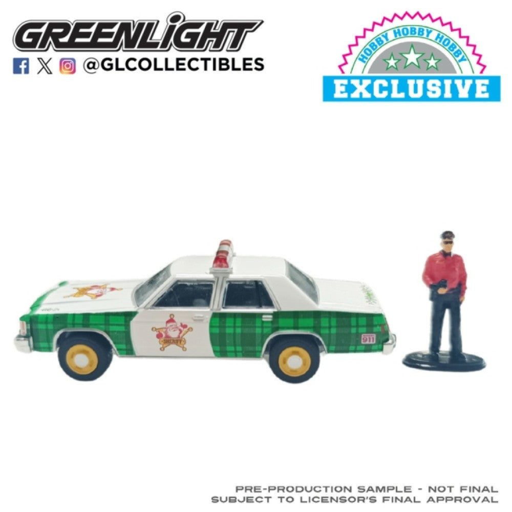 Available to Order – Christmas 2025 Series - Limited Edition - Ford Ltd Crown Victoria 1981 - with Police Officer Figure (hobby Exclusive) 1:64 GreenLight Model (GL30564-F)