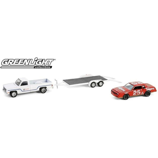 THIS ITEM IS AVAILABLE TO ORDER FROM OUR SUPPLIER - 1:64 GREENLIGHT GL31170-B RACING HITCH AND TOW SERIES 5 - 1986 CHEVROLET C30 CUSTOM DELUXE AND 1986 CHEVROLET MONTE CARLO SS NO.25 FOLGERS COFFEE - HENDRICK MOTORSPORTS