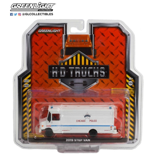 THIS ITEM IS AVAILABLE TO ORDER FROM OUR SUPPLIER - 1:64 GREENLIGHT GL33230-C H.D. TRUCKS SERIES 23 2019 STEP VAN CITY OF CHICAGO POLICE DEPARTMENT