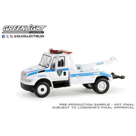 THIS ITEM IS AVAILABLE TO ORDER FROM OUR SUPPLIER - 1:64 GREENLIGHT GL33250-A H.D. TRUCKS SERIES 25 -2019 INTERNATIONAL DURASTAR 4400 TOW TRUCK - PORT AUTHORITY OF NEW YORK AND NEW JERSEY POLICE SOLID PACK