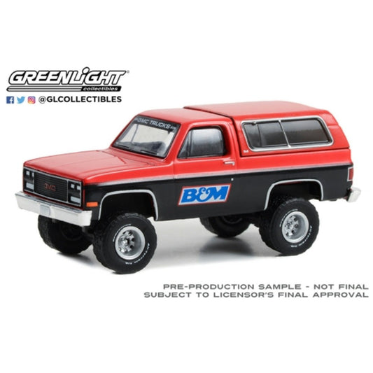 THIS ITEM IS AVAILABLE TO ORDER FROM OUR SUPPLIER - 1:64 GREENLIGHT GL35260-D BLUE COLLAR COLLECTION SERIES 12 1991 GMC JIMMY SLE B AND M RACING