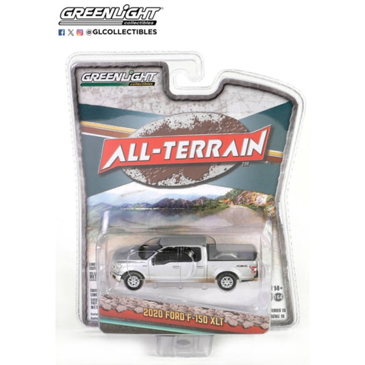 THIS ITEM IS AVAILABLE TO ORDER FROM OUR SUPPLIER - 1:64 GREENLIGHT GL35270-F ALL TERRAIN SERIES 15 ASSORTMENT - 2020 F-150 SUPERCROW - ICONIC SILVER WITH MUD SPRAY SOLID PACK