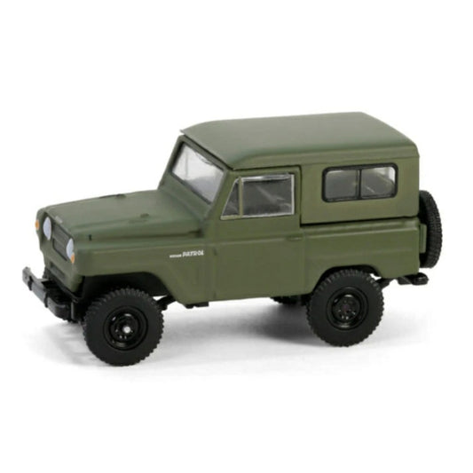 THIS ITEM IS AVAILABLE TO ORDER FROM OUR SUPPLIER - 1:64 GREENLIGHT GL35290-A ALL TERRAIN SERIES 16 - 1962 NISSAN PATROL - MATTE OLIVE GREEN