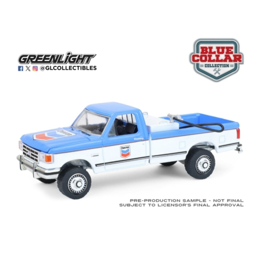 Available to Order – Blue Collar Collection Series 14 - 1991 Ford F-250 Xl - Chevron 1:64 GreenLight Model (GL35300-D)