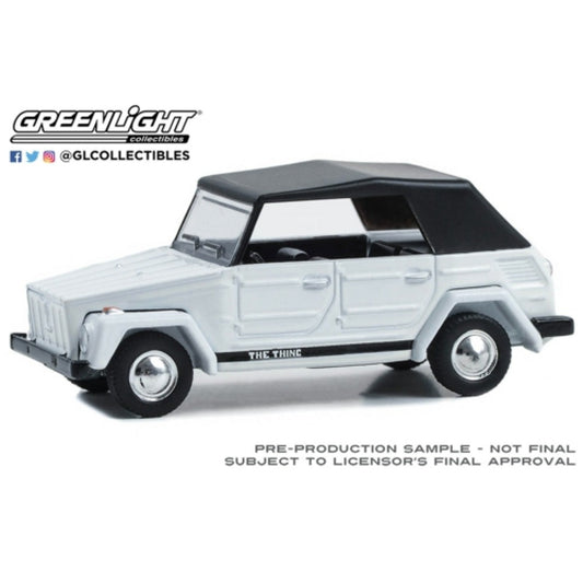 THIS ITEM IS AVAILABLE TO ORDER FROM OUR SUPPLIER - 1:64 GREENLIGHT GL36090-D CLUB VEE-DUB SERIES 18 - 1973 VOLKSWAGEN THING (TYPE 181) - WHITE WITH BLACK SOFT TOP SOLID PACK