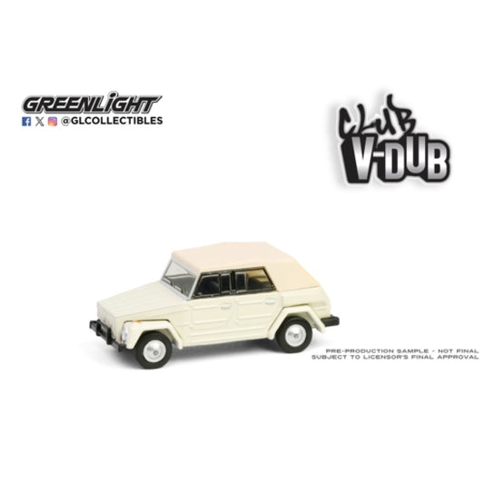 THIS ITEM IS AVAILABLE TO ORDER FROM OUR SUPPLIER - 1:64 GREENLIGHT GL36110-C CLUB VEE-DUB SERIES 20 - 1973 VOLKSWAGEN TYPE 181 - THE THING - BEIGE WITH TAN SOFT TOP