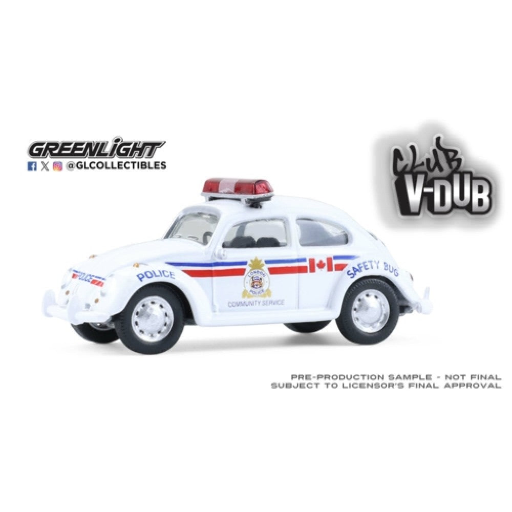 Available to Order – Club V Dub Series 21 - Classic Volkswagen Beetle - London , Canada Police Community Service Safety Vehicle 1:64 GreenLight Model (GL36120-F)