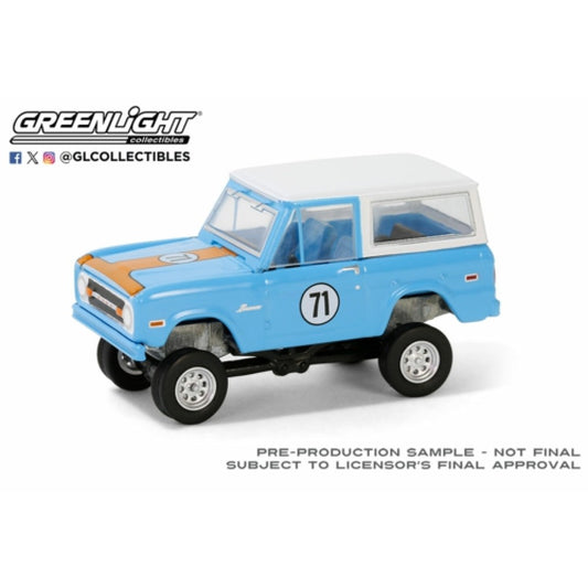 THIS ITEM IS AVAILABLE TO ORDER FROM OUR SUPPLIER - 1:64 GREENLIGHT GL37310-F BARRETT-JACKSON SERIES 14 - 1971 FORD BRONCO CUSTOM SUV - BLUE - LAS VEGAS 2023