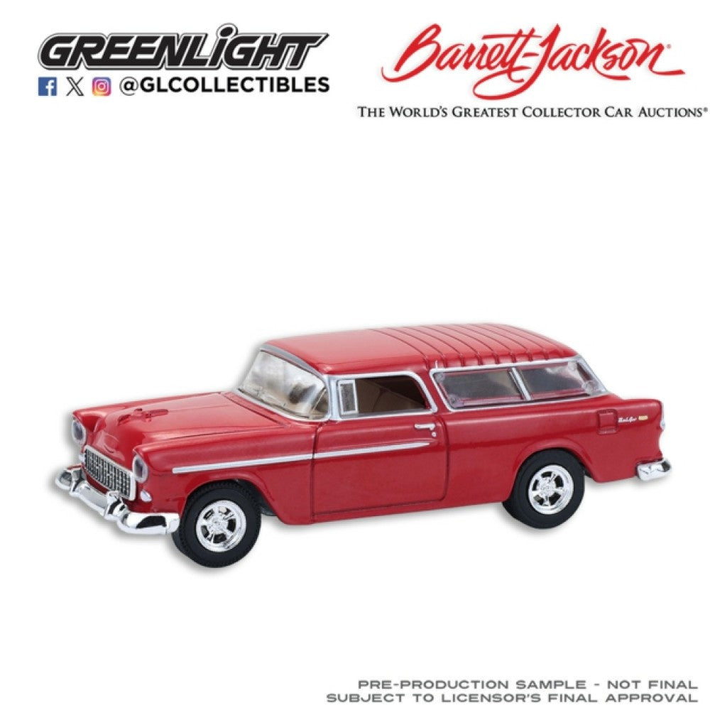 Available to Order – Barrett-Jackson Series 16 - 1955 Chevrolet Nomad Custom Wagon (palm Beach 2022) 1:64 GreenLight Model (GL37330-A)