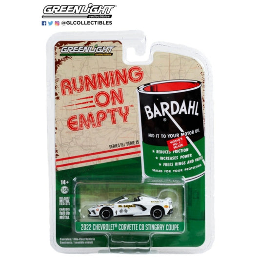 THIS ITEM IS AVAILABLE TO ORDER FROM OUR SUPPLIER - 1:64 GREENLIGHT GL41150-B RUNNING ON EMPTY SERIES 15 - 2022 CHEVROLET CORVETTE C8