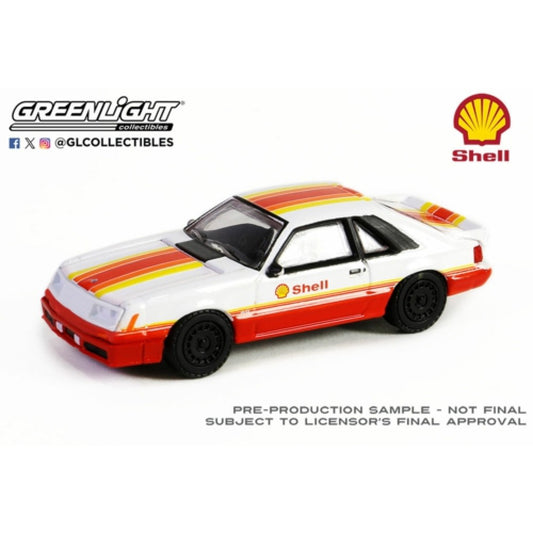 THIS ITEM IS AVAILABLE TO ORDER FROM OUR SUPPLIER - 1:64 GREENLIGHT GL41155-E SHELL OIL SPECIAL EDITION SERIES 2 - 1982 FORD MUSTANG GT