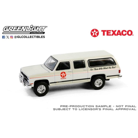 THIS ITEM IS AVAILABLE TO ORDER FROM OUR SUPPLIER - 1:64 GREENLIGHT GL41165-E TEXACO SPECIAL EDITION SERIES 1 - 1990 CHEVROLET SUBURBAN