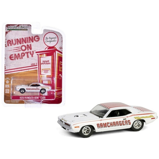 THIS ITEM IS AVAILABLE TO ORDER FROM OUR SUPPLIER - 1:64 GREENLIGHT GL41170-D RUNNING ON EMPTY SERIES 17 - 1970 PLYMOUTH HEMI 'CUDA - RAMCHARGERS