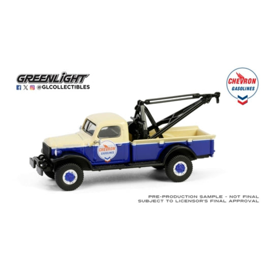 THIS ITEM IS AVAILABLE TO ORDER FROM OUR SUPPLIER - 1:64 GREENLIGHT GL41175-A CHEVRON SPECIAL EDITION SERIES 1 - 1948 DODGE POWER WAGON WRECKER