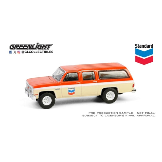 THIS ITEM IS AVAILABLE TO ORDER FROM OUR SUPPLIER - 1:64 GREENLIGHT GL41175-D CHEVRON SPECIAL EDITION SERIES 1 - 1988 GMC SURBURBAN SIERRA CLASSIC C10