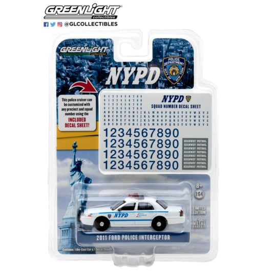 THIS ITEM IS AVAILABLE TO ORDER FROM OUR SUPPLIER - 1:64 GREENLIGHT GL42771 HOT PURSUIT 2011 FORD CROWN VICTORIA NEW YORK CITY POLICE DEPT