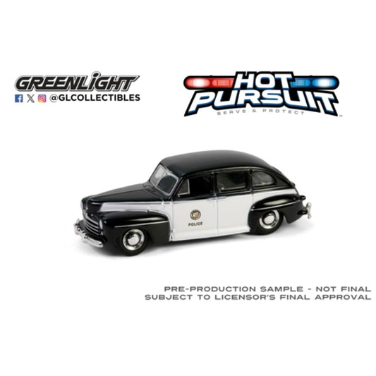 THIS ITEM IS AVAILABLE TO ORDER FROM OUR SUPPLIER - 1:64 GREENLIGHT GL43040-A HOT PURSUIT SERIES 46 - 1947 FORD FORDOR - LOS ANGELES POLICE DEPARTMENT (LAPD)