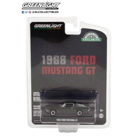 Available To Order – 1968 Ford Mustang Gt Fastback - Highland Green (hobby Exclusive) 1:64 GreenLight Model (GL44723)
