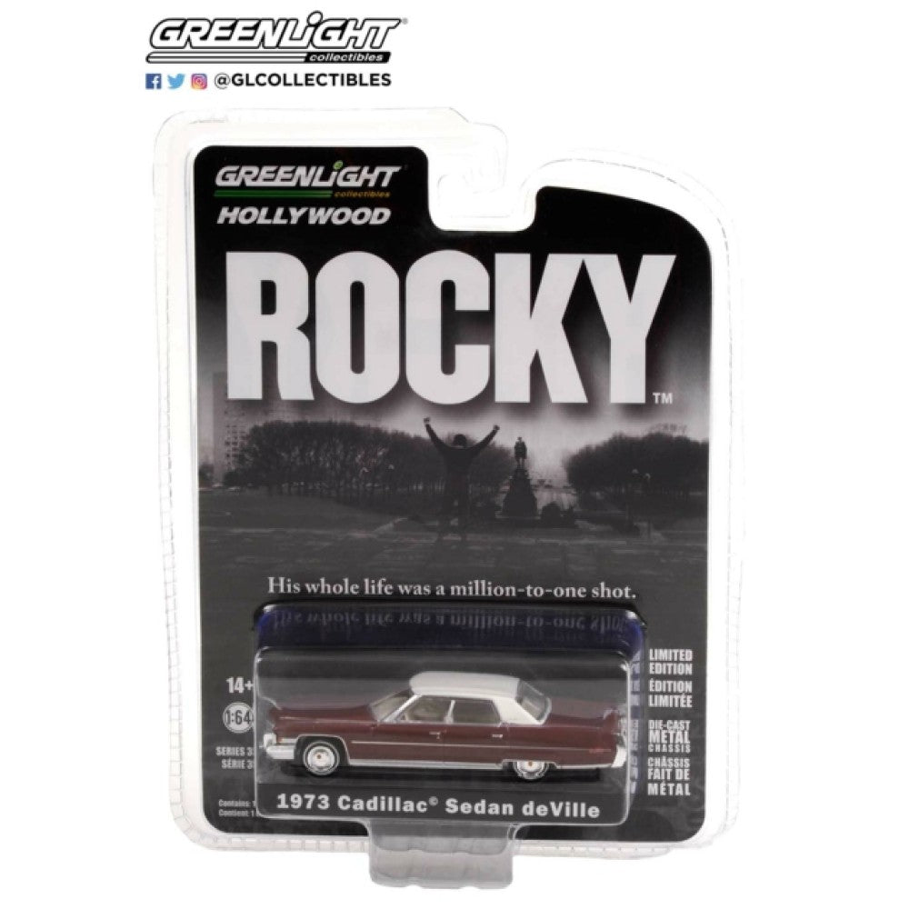 Available to Order – Hollywood Series 35 Rocky (1976) 1973 Cadillac Sedan Deville 1:64 GreenLight Model (GL44950-A)