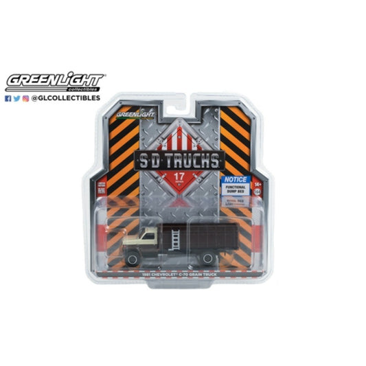 THIS ITEM IS AVAILABLE TO ORDER FROM OUR SUPPLIER - 1:64 GREENLIGHT GL45170-A S.D. TRUCKS SERIES 17 1981 CHEVROLET C-70 GRAIN TRUCK BROWN CAB WITH BROWN BED