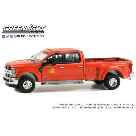 THIS ITEM IS AVAILABLE TO ORDER FROM OUR SUPPLIER - 1:64 GREENLIGHT GL46130-E DUALLY DRIVERS SERIES 13 - 2019 FORD F-350 LARIAT DUALLY - SHELL OIL SOLID PACK