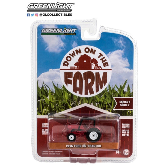 THIS ITEM IS AVAILABLE TO ORDER FROM OUR SUPPLIER - 1:64 GREENLIGHT GL48070-B DOWN ON THE FARM SERIES 7 1946 FORD 8N TRACTOR RED WITH BLACK CANOPY